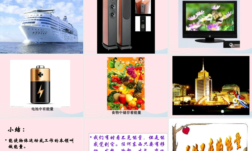 五年级科学下册 第三单元 无处不在的能量 第15课《无处不在的能量》课件2 青岛版五四制-青岛版小学五年级下册自然科学课件