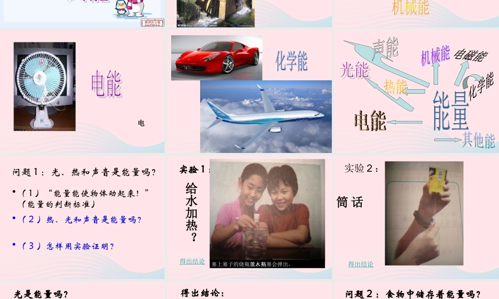 五年级科学下册 第三单元 无处不在的能量 第15课《无处不在的能量》课件3 青岛版五四制-青岛版小学五年级下册自然科学课件