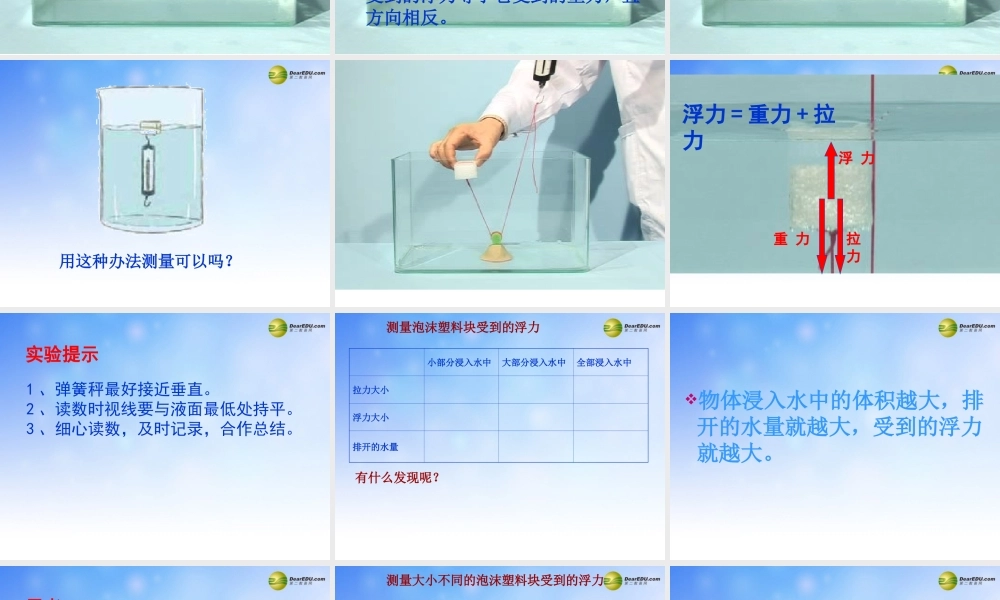 五年级科学下册 浮力课件1 教科版