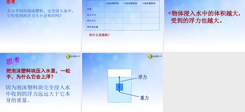 五年级科学下册 浮力课件1 教科版