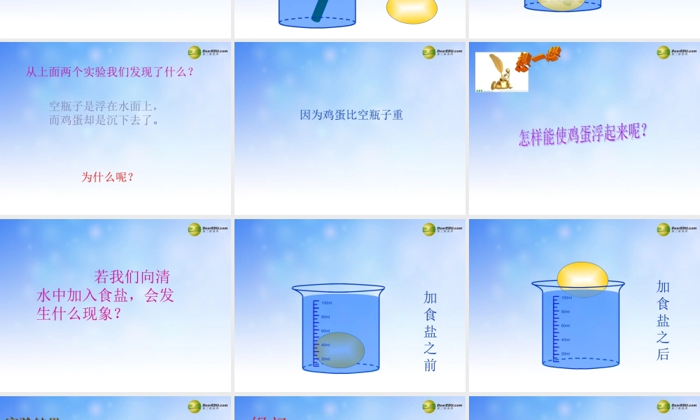 五年级科学下册 浮力课件2 教科版