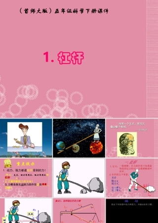 五年级科学下册 杠杆 4课件 首师大版