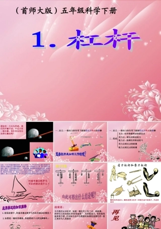 五年级科学下册 杠杆 6课件 首师大版