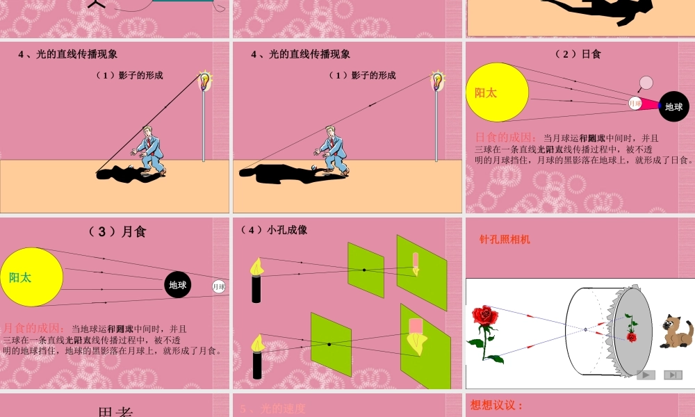 五年级科学下册 光的传播 2课件 首师大版