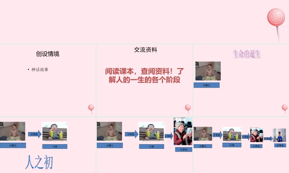 五年级科学下册 第一单元 人的一生 第3课《人的一生》课件1 青岛版五四制-青岛版小学五年级下册自然科学课件