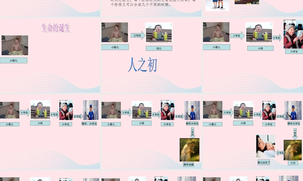 五年级科学下册 第一单元 人的一生 第3课《人的一生》课件2 青岛版五四制-青岛版小学五年级下册自然科学课件