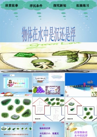 五年级科学下册 物体在水中是沉还是浮 4课件 教科版