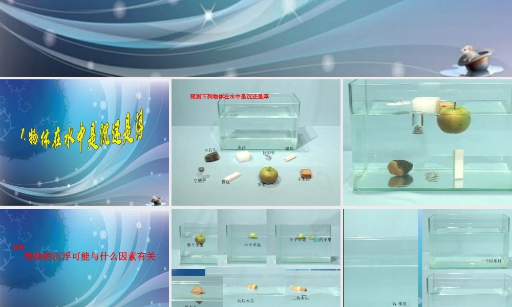 五年级科学下册 物体在水中是沉还是浮3课件 教科版