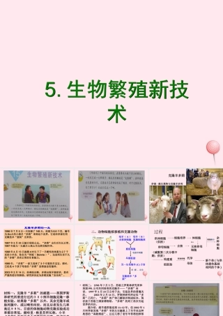 五年级科学下册 第一单元 人的一生 第5课《生物繁殖新技术》课件1 青岛版五四制-青岛版小学五年级下册自然科学课件