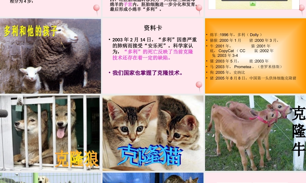 五年级科学下册 第一单元 人的一生 第5课《生物繁殖新技术》课件2 青岛版五四制-青岛版小学五年级下册自然科学课件