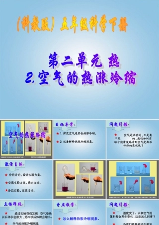 五年级科学下册 空气的热涨冷缩1课件 教科版