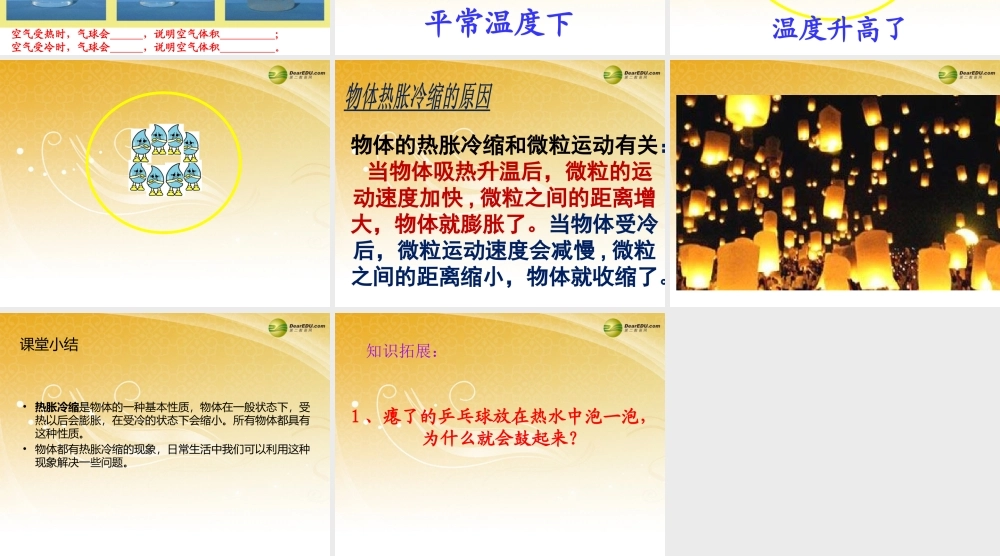 五年级科学下册 空气的热涨冷缩课件1 教科版