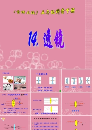 五年级科学下册 透镜 1课件 首师大版