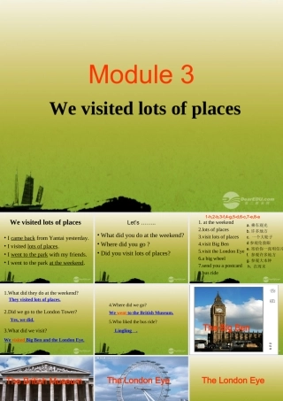 五年级英语上册 Module 3 Unit 1(7)课件 外研版