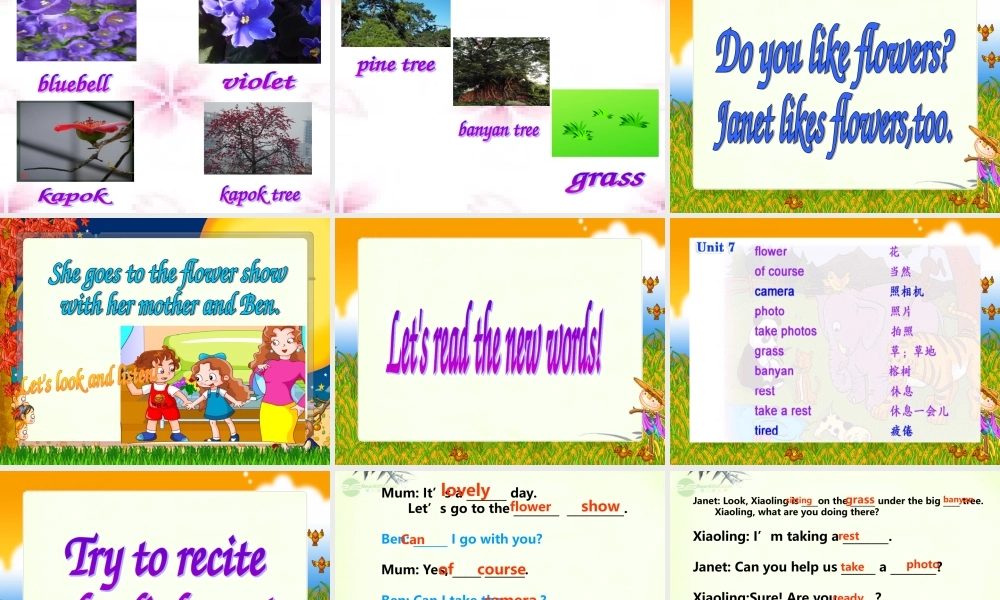 五年级英语上册 Module 3 Unit 7 dialogue课件 广州版