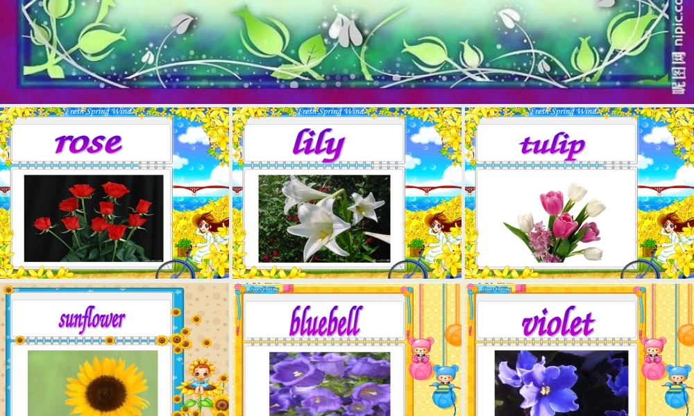 五年级英语上册 Module 3 Unit 7 words课件 广州版