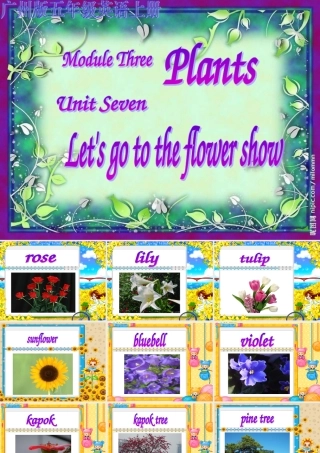 五年级英语上册 Module 3 Unit 7 words课件 广州版