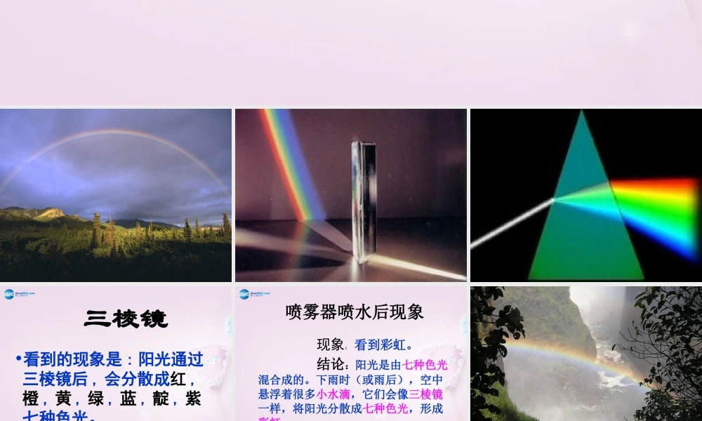 五年级科学下册《彩虹的秘密》课件3 青岛版
