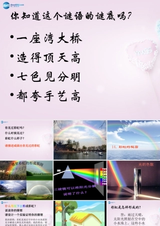 五年级科学下册《彩虹的秘密》课件4 青岛版