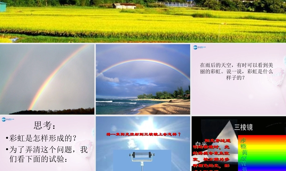 五年级科学下册《彩虹的秘密》课件6 青岛版