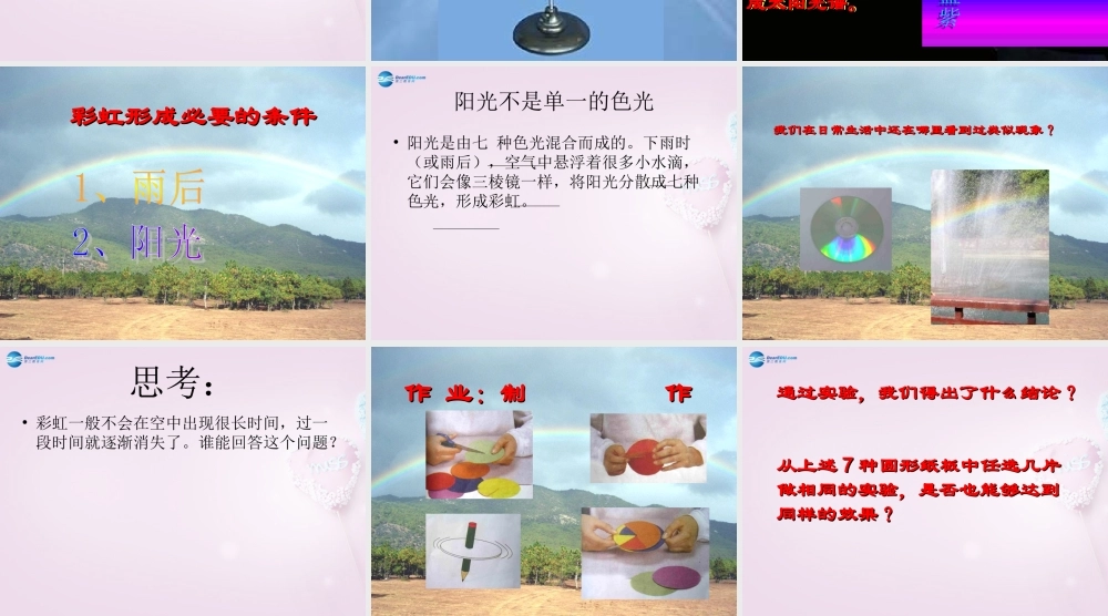 五年级科学下册《彩虹的秘密》课件6 青岛版