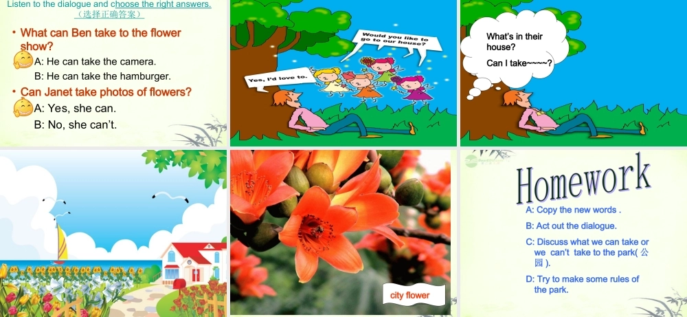 五年级英语上册 Module 3 Unit 7(8)课件 广州版