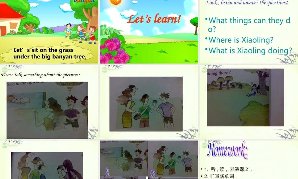 五年级英语上册 Module 3 Unit 7课件 广州版