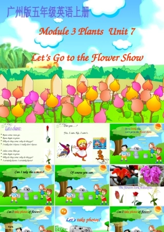 五年级英语上册 Module 3 Unit 7课件 广州版