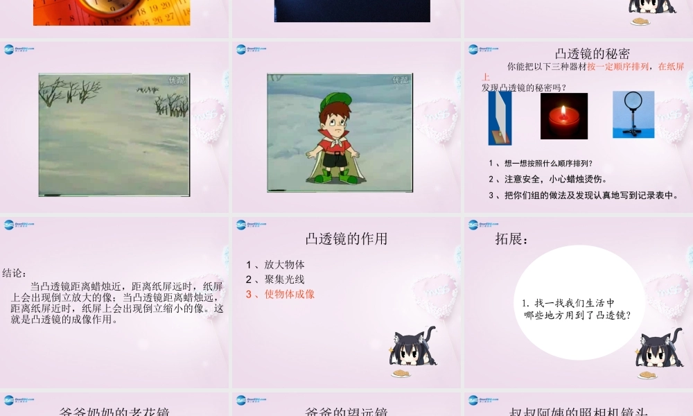 五年级科学下册《凸透镜》课件4 青岛版