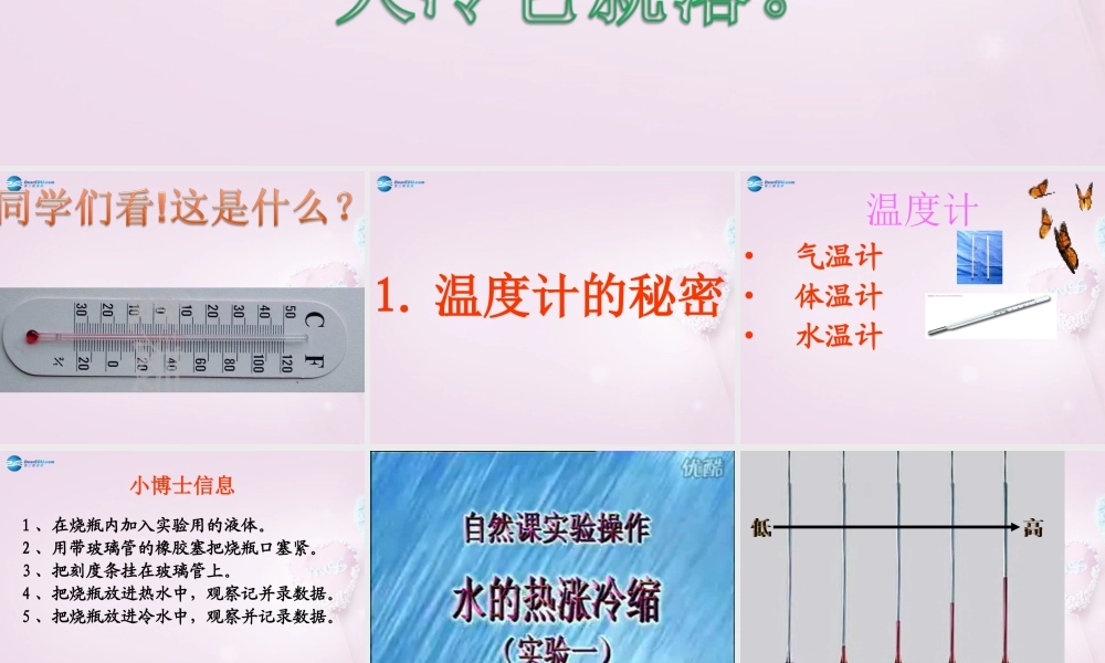 五年级科学下册《温度计的秘密》课件3 青岛版