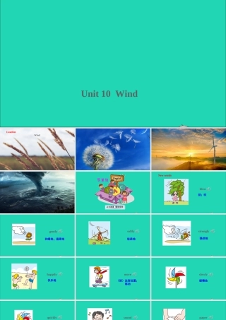 五年级英语上册 Module 4 The natural world Unit 10 Wind课件+素材 沪教牛津版（三起）