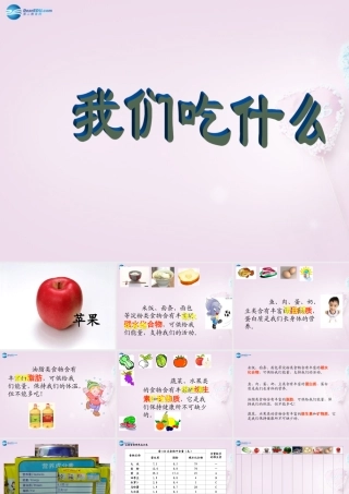 五年级科学下册《我们吃什么》课件2 青岛版
