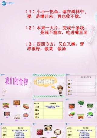 五年级科学下册《我们的食物》课件1 青岛版