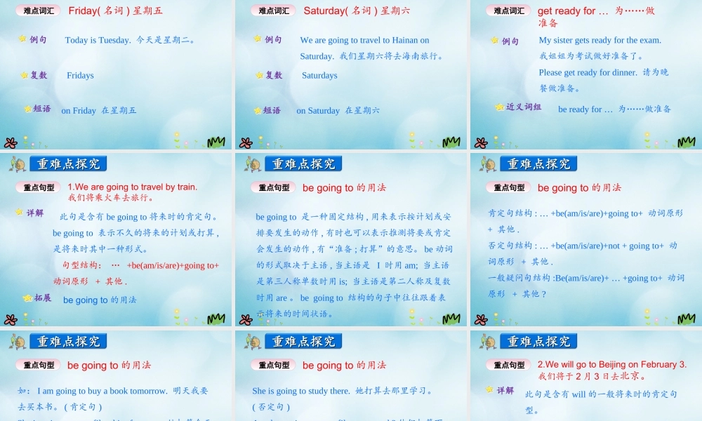 五年级英语上册 Unit 3 A Travel Plan Lesson 5 The Travel Plan课件 冀教版（三起）-冀教版小学五年级上册英语课件