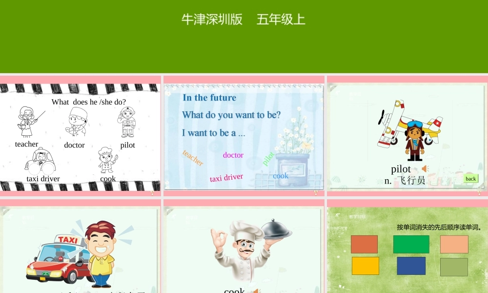 五年级英语上册 Unit 1 My future（第4课时）课件 牛津上海版-牛津上海版小学五年级上册英语课件