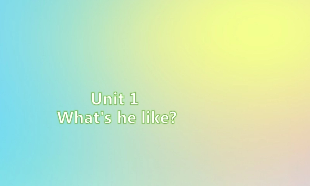 五年级英语上册 Unit 1 What’s he like情景阅读习题课件 人教PEP版-人教PEP小学五年级上册英语课件