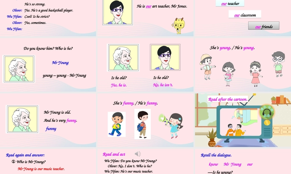 五年级英语上册 Unit 1 What's he like Part A 第1课时上课课件+素材 人教PEP