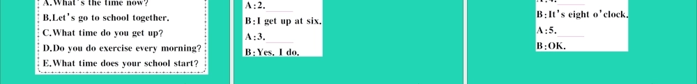 五年级英语上册 Module 8 Unit 1 What time does your school start作业课件 外研版（三起）-外研版小学五年级上册英语课件