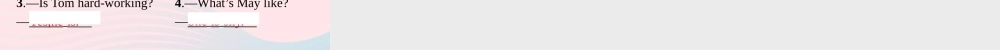 五年级英语上册 Unit 1 What's he like Part B（3）Read and write Let’s check Let’s wrap it up作业课件 人教PEP-人教PEP小学五年级上册英语课件