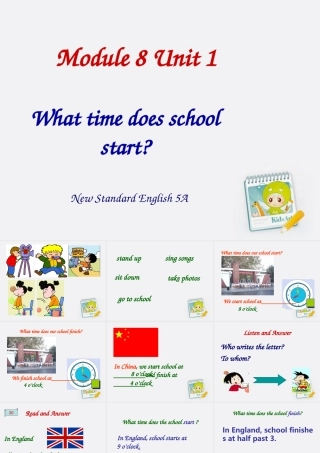 五年级英语上册 MODULE8 unit1 课件 外研版