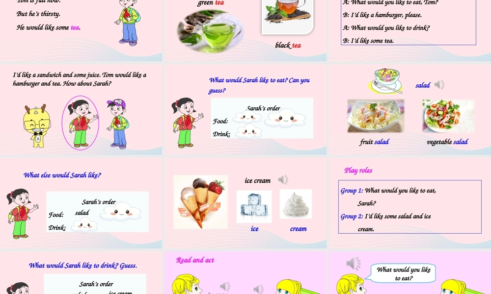 五年级英语上册 Unit 3 What would you like Part A 第2课时上课课件+素材