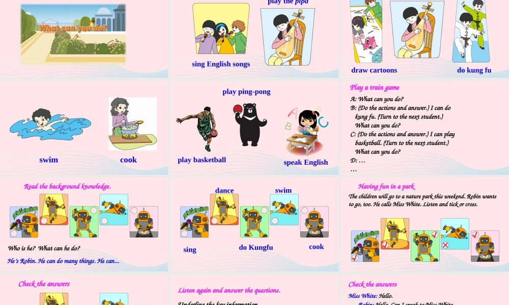 五年级英语上册 Recycle 2（第一课时）上课课件+素材 人教PEP