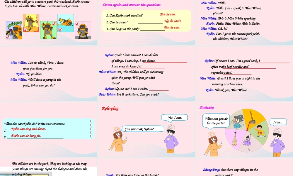 五年级英语上册 Recycle 2备用课件+素材 人教PEP