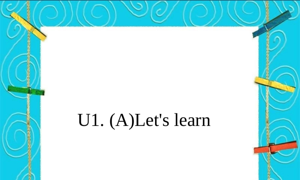 五年级英语上册 Recycle1(5)课件 新人教版PEP