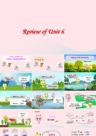 五年级英语上册 Review of Unit 6课件 人教PEP-人教PEP小学五年级上册英语课件