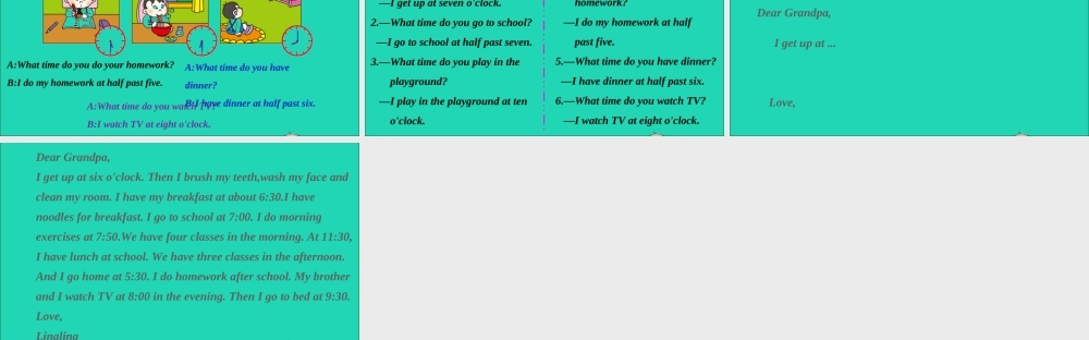 五年级英语上册 Review Unit 1课件+素材 外研版（三起）