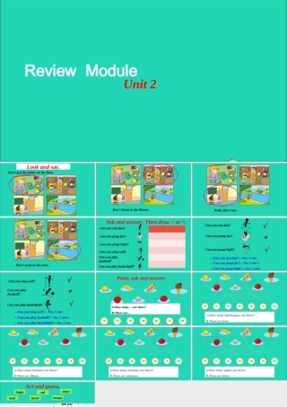 五年级英语上册 Review Unit 2课件 外研版（三起）-外研版小学五年级上册英语课件