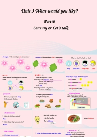 五年级英语上册 Unit 3 What would you like Part B 第4课时上课课件+素材