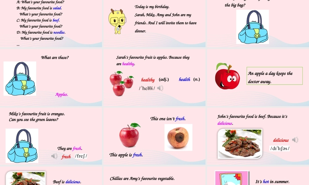 五年级英语上册 Unit 3 What would you like Part B 第5课时上课课件+素材