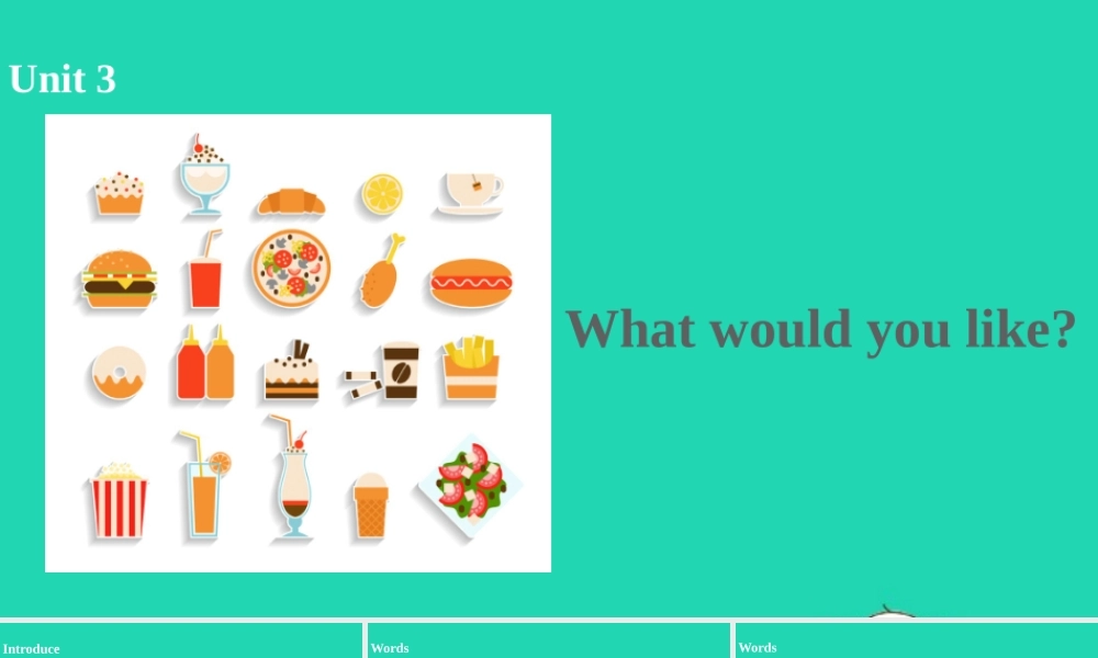 五年级英语上册 Unit 3 What would you like（第1课时）课件 人教PEP版-人教PEP小学五年级上册英语课件